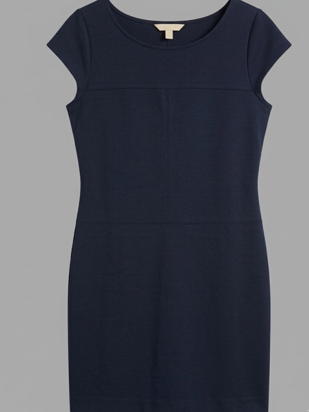 NWT ✨ Banana Republic Black Cap-Sleeve Shift Midi Dress size petite small